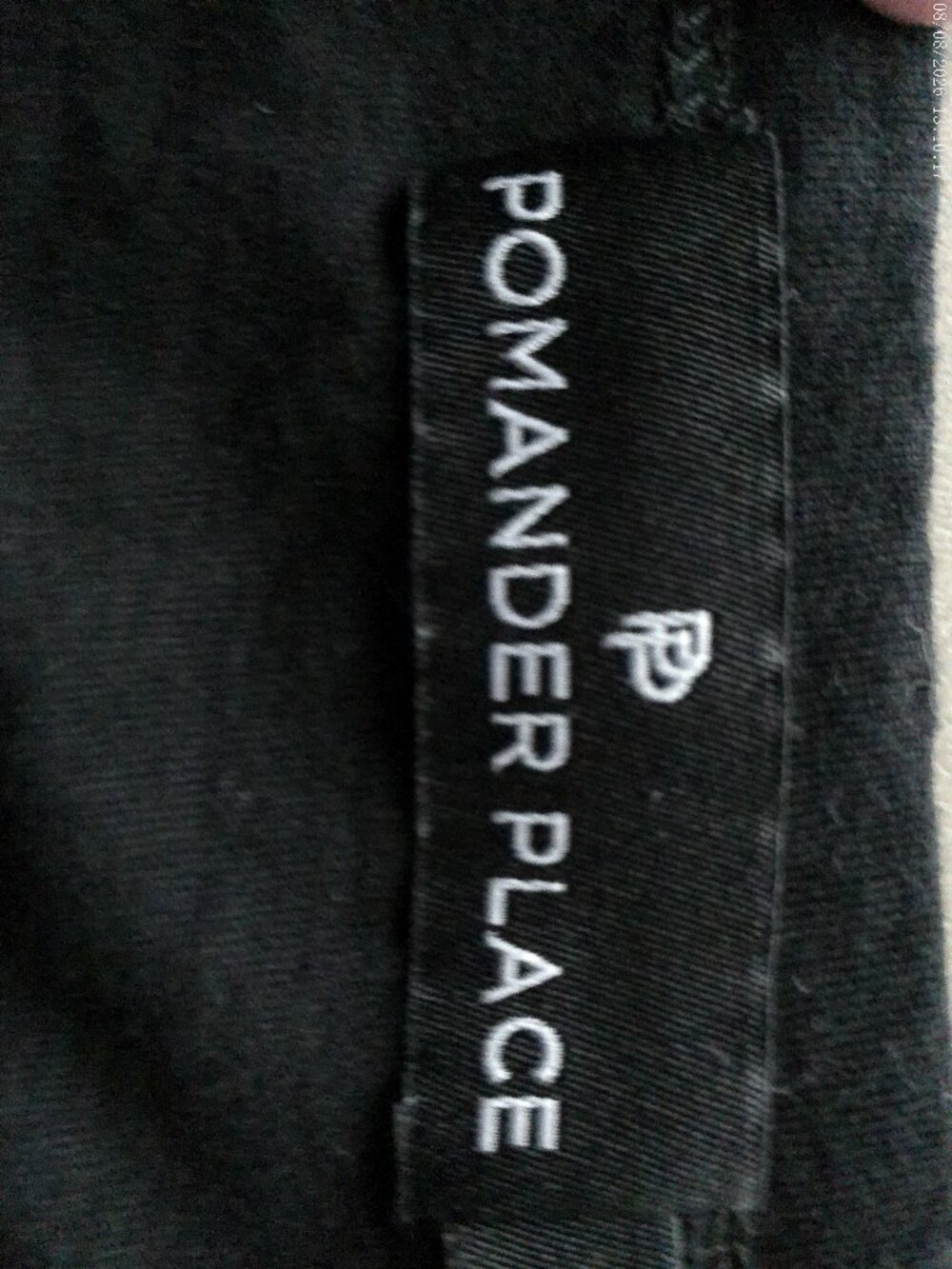 TUCKERNUCK POMANDER PLACE 3/4 Sleeve Scoop Neck Black Top S View 4